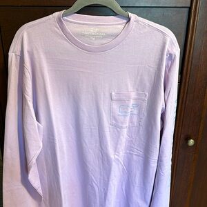 Vineyard Vines men’s medium light purple long sleeve tee with tags